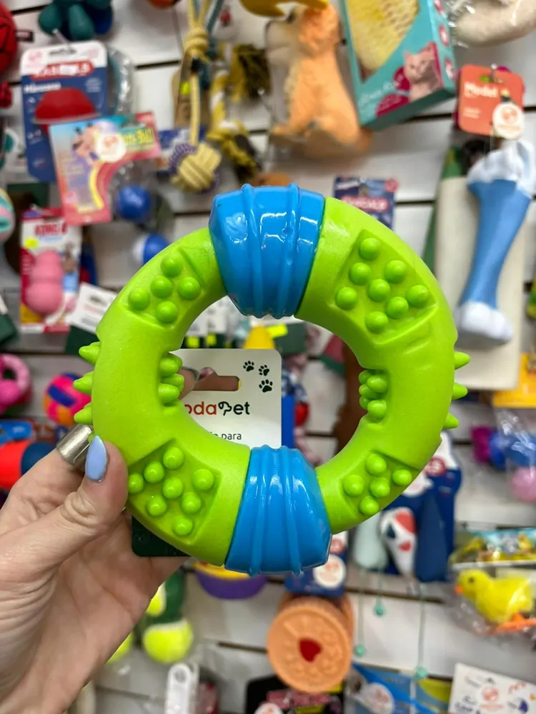 Aro verde y azul